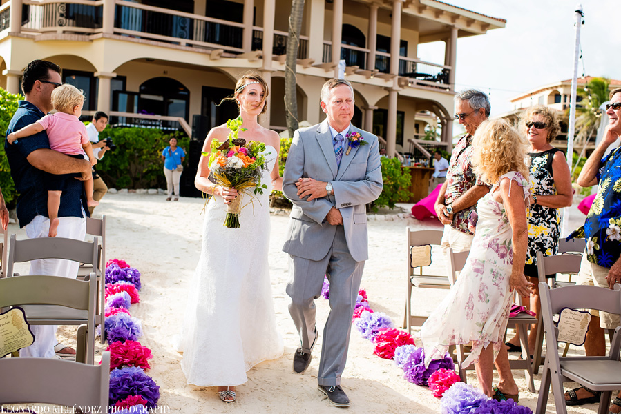 Belize wedding photography.  Coco Beach Resort, Ambergris Caye.  Leonardo Melendez Photography.