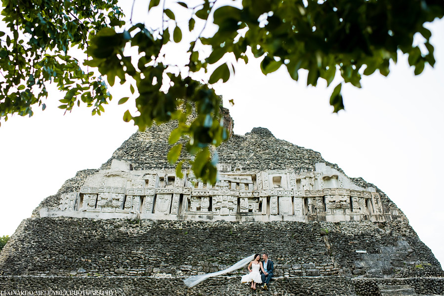 Xunantunich After wedding Belize - belize wedding photographs by Leonardo Melendez Photography