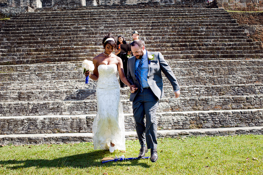 Belize weddings Xunantunich Mayan Ruins